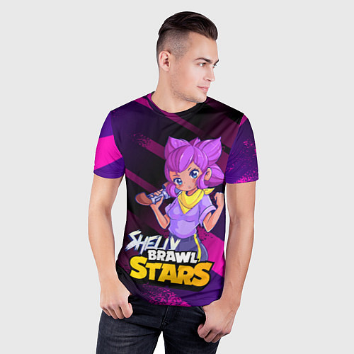 Мужская спорт-футболка Brawl Stars Shelly / 3D-принт – фото 3