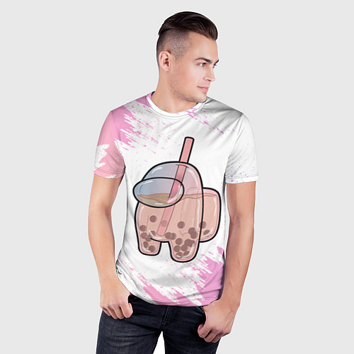Мужская спорт-футболка Among Us cocktail / 3D-принт – фото 3