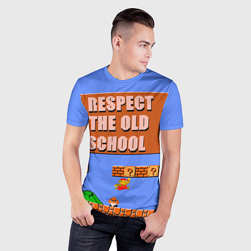 Мужская спорт-футболка Марио / 3D-принт – фото 3