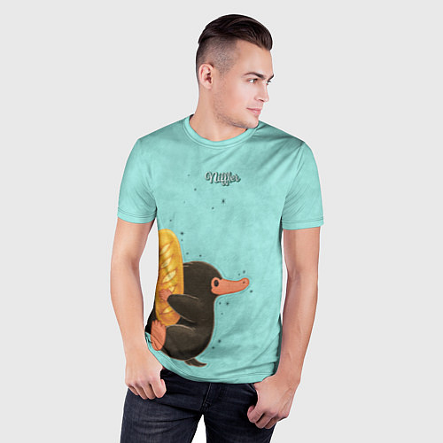 Мужская спорт-футболка Niffler with Loaf / 3D-принт – фото 3