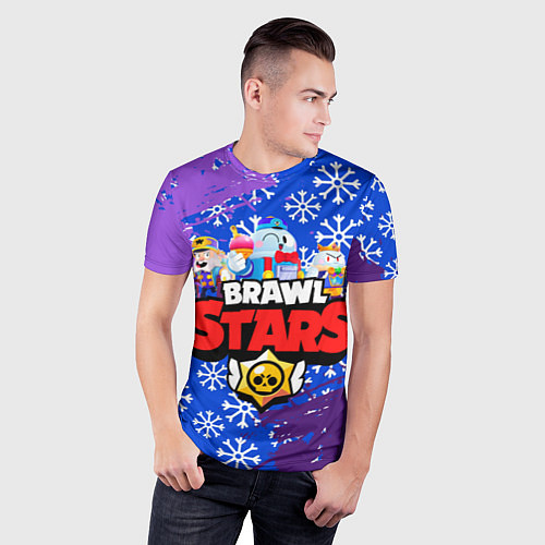 Мужская спорт-футболка BRAWL STARS LOU / 3D-принт – фото 3