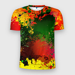 Футболка спортивная мужская Взрыв красок, цвет: 3D-принт