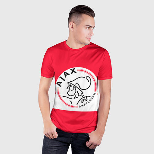 Мужская спорт-футболка AJAX AMSTERDAM / 3D-принт – фото 3