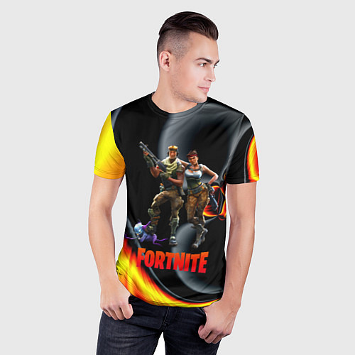 Мужская спорт-футболка FORTNITE S / 3D-принт – фото 3