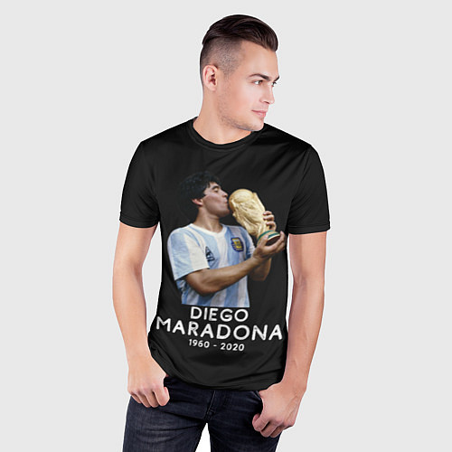 Мужская спорт-футболка Diego Maradona / 3D-принт – фото 3