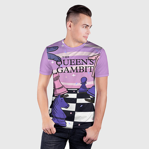 Мужская спорт-футболка The Queens Gambit / 3D-принт – фото 3