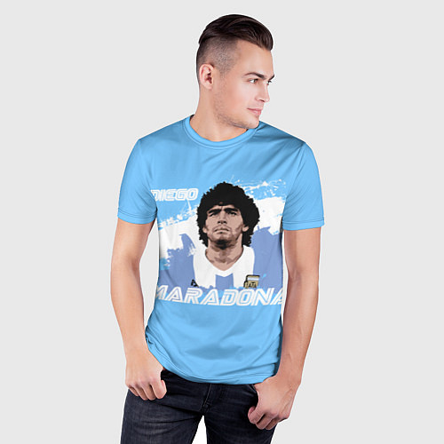 Мужская спорт-футболка Диего Марадона / 3D-принт – фото 3