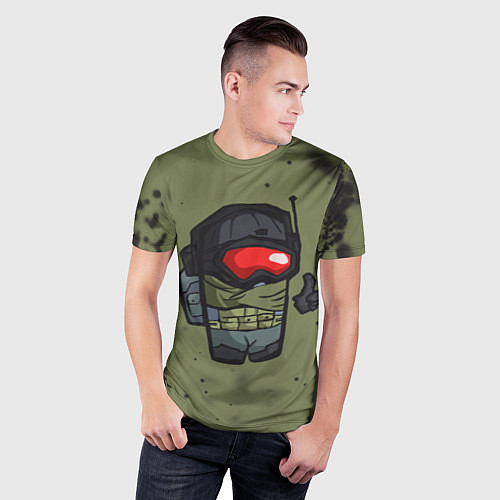 Мужская спорт-футболка AMONG US & CALL OF DUTY / 3D-принт – фото 3