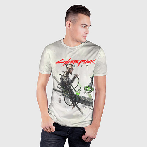 Мужская спорт-футболка CYBERPUNK 2077 / 3D-принт – фото 3