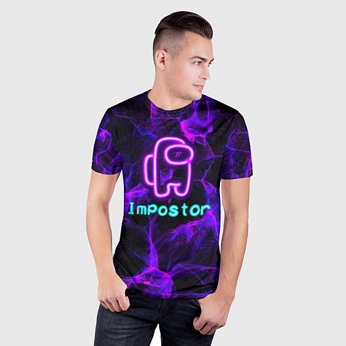 Мужская спорт-футболка Impostor / 3D-принт – фото 3