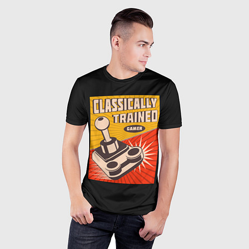 Мужская спорт-футболка Classically Trained / 3D-принт – фото 3