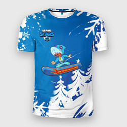 Футболка спортивная мужская Brawl Stars Snowboarding, цвет: 3D-принт