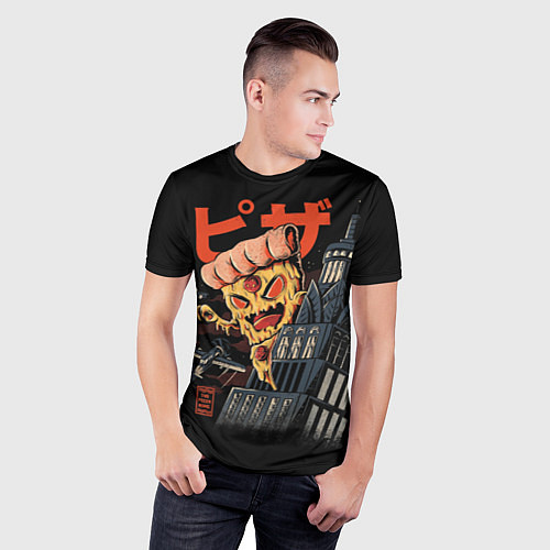 Мужская спорт-футболка Pizza Kong / 3D-принт – фото 3