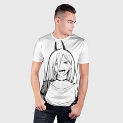 Футболка спортивная мужская Black and White Anime, цвет: 3D-принт — фото 2