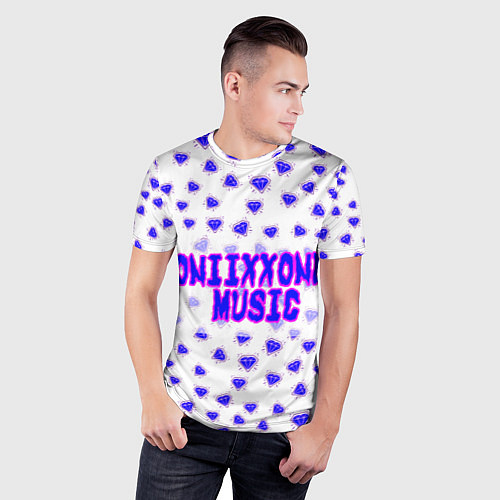 Мужская спорт-футболка OniixxOneMusic1 / 3D-принт – фото 3