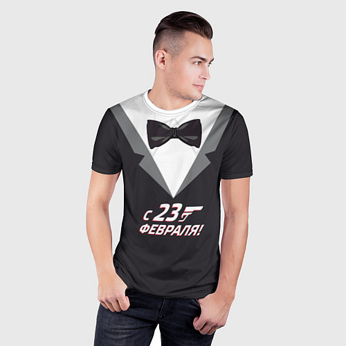 Мужская спорт-футболка Агент 007 / 3D-принт – фото 3