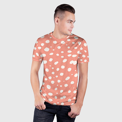 Мужская спорт-футболка Розовый Леопард / 3D-принт – фото 3