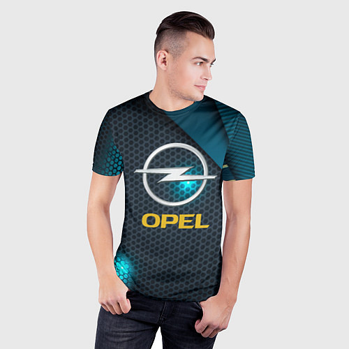 Мужская спорт-футболка OPEL ОПЕЛЬ / 3D-принт – фото 3