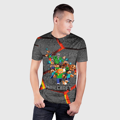 Мужская спорт-футболка MINECRAFT МАНКРАФТ / 3D-принт – фото 3