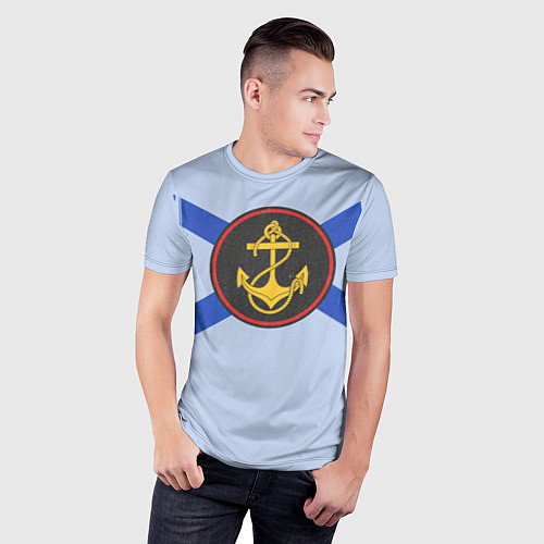 Мужская спорт-футболка Морская пехота / 3D-принт – фото 3
