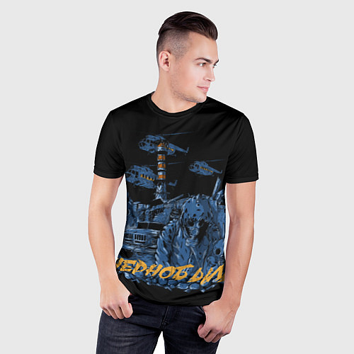 Мужская спорт-футболка Чернобыль / 3D-принт – фото 3