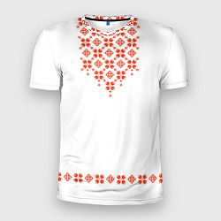 Мужская спорт-футболка Белорусская вышиванка
