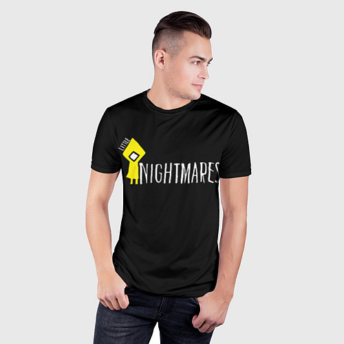 Мужская спорт-футболка Little Nightmares / 3D-принт – фото 3
