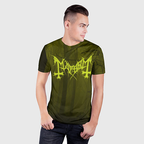Мужская спорт-футболка Mayhem forest / 3D-принт – фото 3