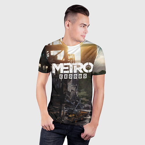 Мужская спорт-футболка Metro Exodus / 3D-принт – фото 3