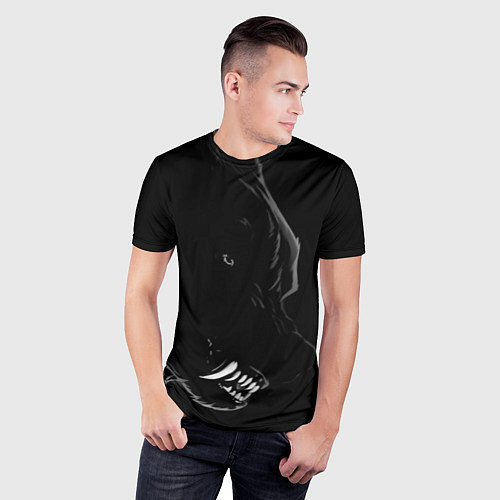 Мужская спорт-футболка Wolf / 3D-принт – фото 3