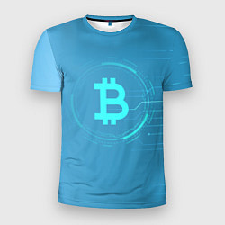 Мужская спорт-футболка Bitcoin