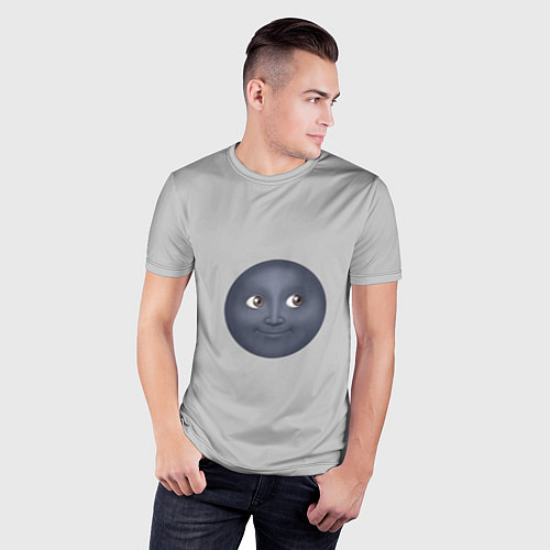 Мужская спорт-футболка Темная луна / 3D-принт – фото 3