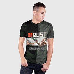 Футболка спортивная мужская Rust Мамкин Рейдер Раст, цвет: 3D-принт — фото 2