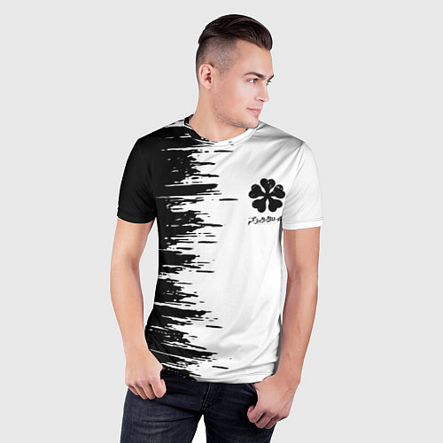 Мужская спорт-футболка Чёрный клевер, / 3D-принт – фото 3