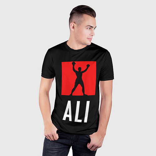Мужская спорт-футболка Muhammad Ali / 3D-принт – фото 3