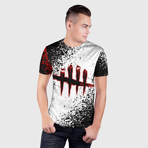 Мужская спорт-футболка Dead by Daylight / 3D-принт – фото 3