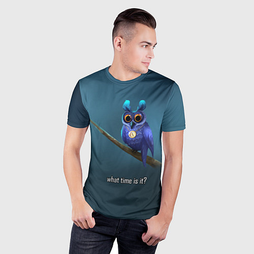 Мужская спорт-футболка Owl / 3D-принт – фото 3