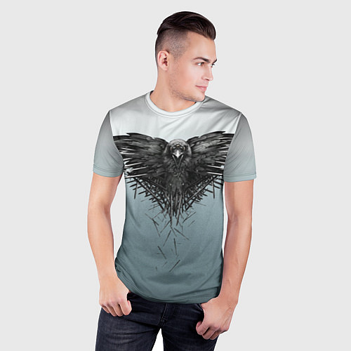 Мужская спорт-футболка Crow / 3D-принт – фото 3