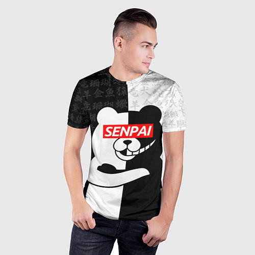 Мужская спорт-футболка MONOKUMA МОНОКУМА / 3D-принт – фото 3