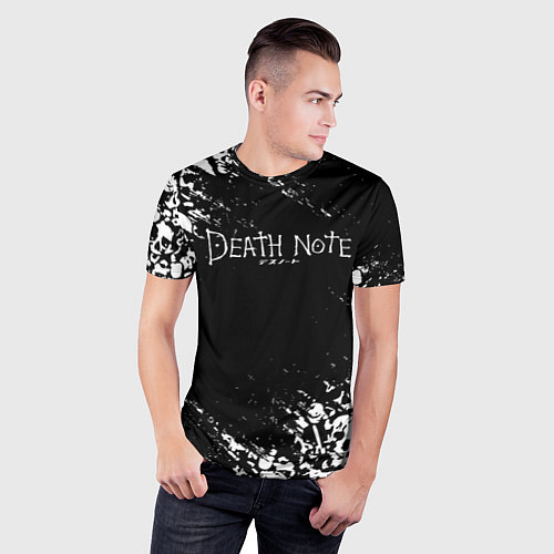 Мужская спорт-футболка DEATH NOTE ТЕТРАДЬ СМЕРТИ / 3D-принт – фото 3