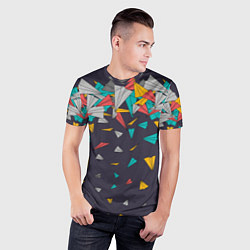 Футболка спортивная мужская Самолётики, цвет: 3D-принт — фото 2