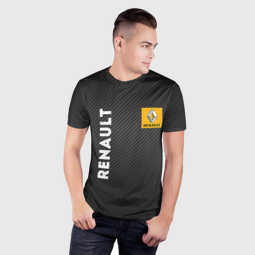 Мужская спорт-футболка Renault / 3D-принт – фото 3