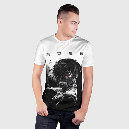 Мужская спорт-футболка Токийский гуль Tokyo Ghoul / 3D-принт – фото 3