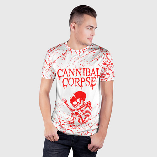 Мужская спорт-футболка Cannibal corpse / 3D-принт – фото 3