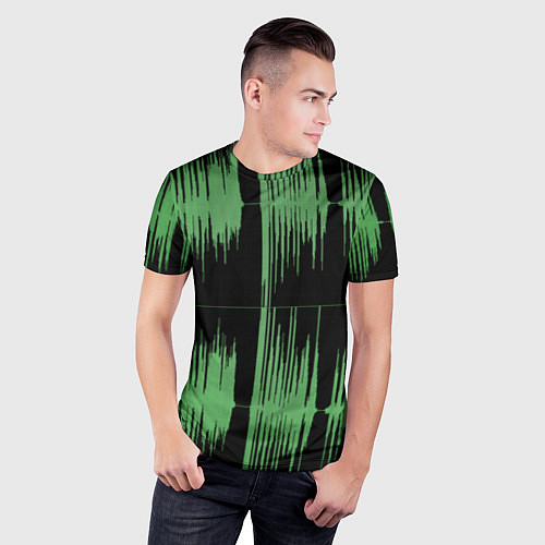 Мужская спорт-футболка AUDIOWAVE / 3D-принт – фото 3