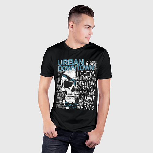 Мужская спорт-футболка URBAN Downtown / 3D-принт – фото 3