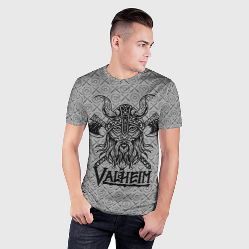 Мужская спорт-футболка Valheim Viking dark / 3D-принт – фото 3
