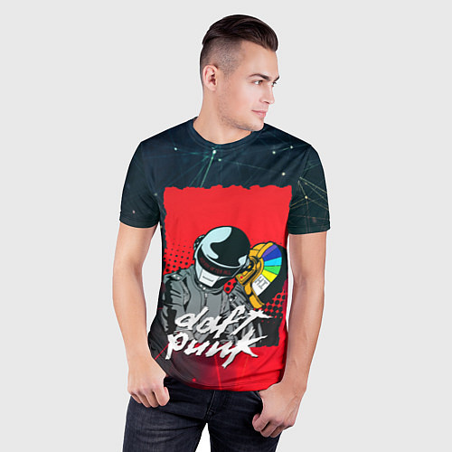 Мужская спорт-футболка DAFT PUNK MUSIC / 3D-принт – фото 3