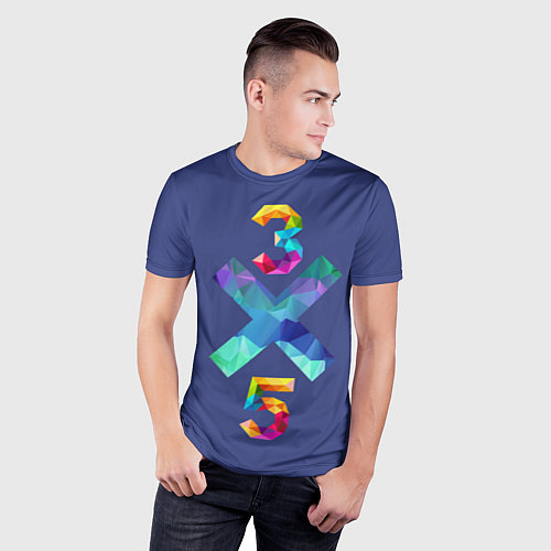 Мужская спорт-футболка 3X5 / 3D-принт – фото 3
