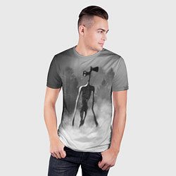 Футболка спортивная мужская Сиреноголовый в Лесу, цвет: 3D-принт — фото 2